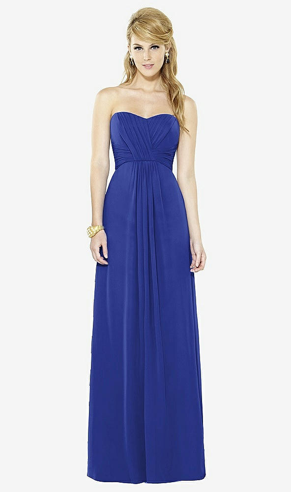 Front View - Cobalt Blue After Six Bridesmaid Dress 6713
