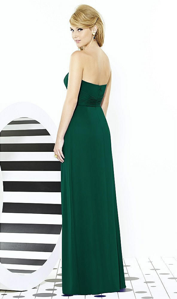 Back View - Hunter Green After Six Bridesmaid Dress 6713