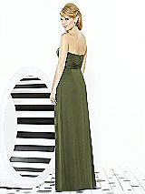 Rear View Thumbnail - Olive Green After Six Bridesmaid Dress 6713