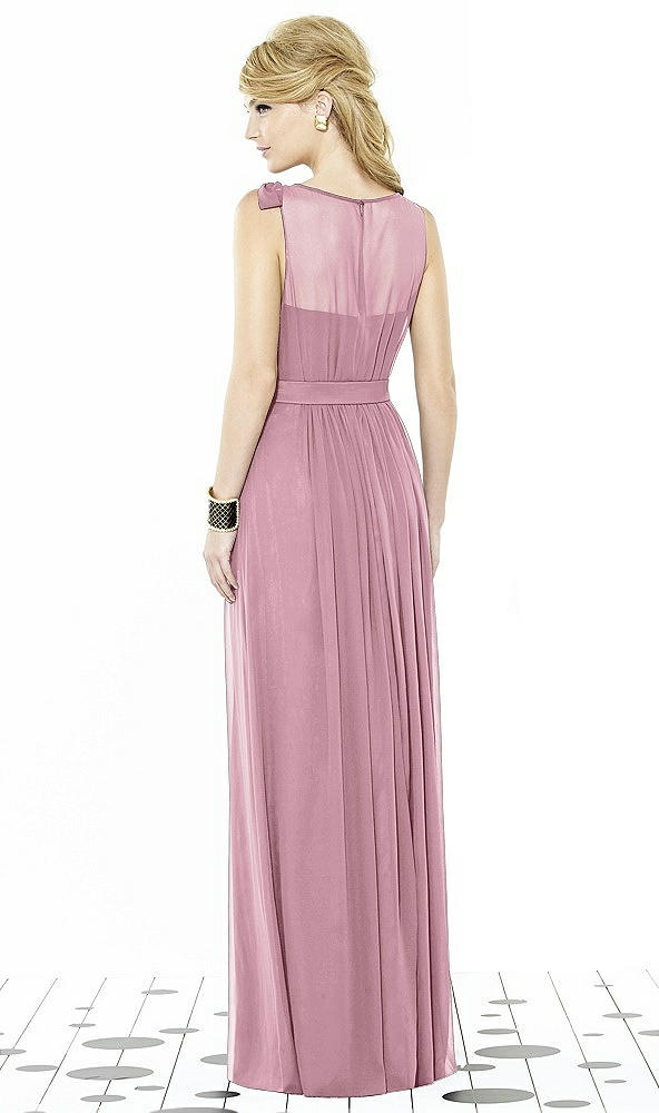 Back View - Dusty Pink After Six Bridesmaid Dress 6714