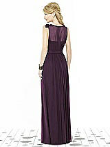 Rear View Thumbnail - Aubergine After Six Bridesmaid Dress 6714