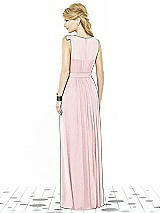 Rear View Thumbnail - Ballet Pink After Six Bridesmaid Dress 6714
