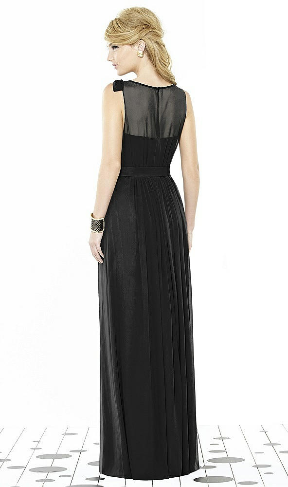 Back View - Black After Six Bridesmaid Dress 6714