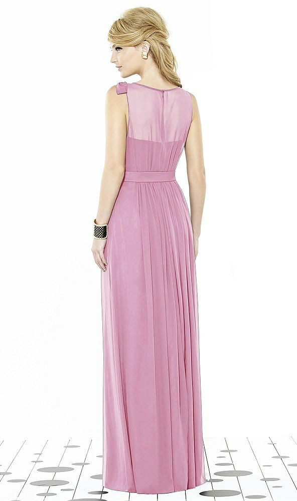 Back View - Powder Pink After Six Bridesmaid Dress 6714