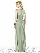 Rear View Thumbnail - Sage After Six Bridesmaid Dress 6714
