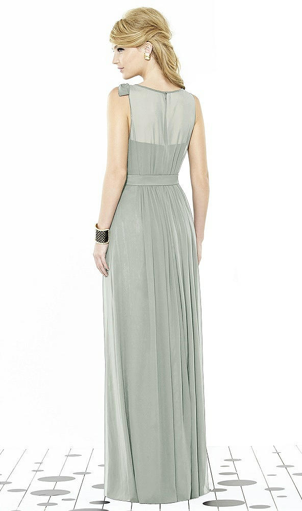 Back View - Willow Green After Six Bridesmaid Dress 6714