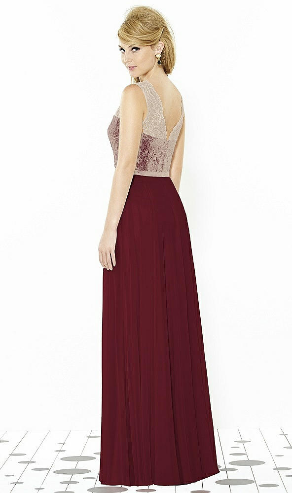 Back View - Cabernet & Cameo After Six Bridesmaid Dress 6715