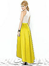 Rear View Thumbnail - Citrus & Ivory After Six Bridesmaid Dress 6718