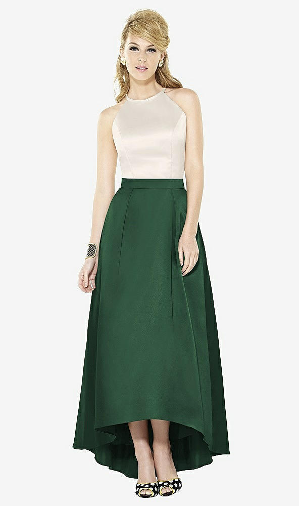 Front View - Hampton Green & Ivory After Six Bridesmaid Dress 6718
