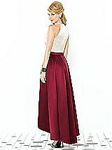 Rear View Thumbnail - Burgundy & Ivory After Six Bridesmaid Dress 6718