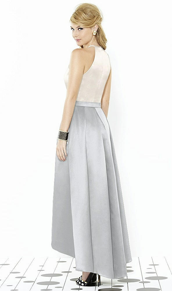 Back View - Frost & Ivory After Six Bridesmaid Dress 6718