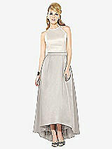 Front View Thumbnail - Oyster & Ivory After Six Bridesmaid Dress 6718
