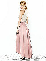 Rear View Thumbnail - Rose & Ivory After Six Bridesmaid Dress 6718