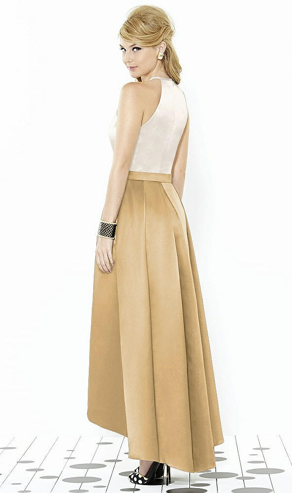 Back View - Venetian Gold & Ivory After Six Bridesmaid Dress 6718