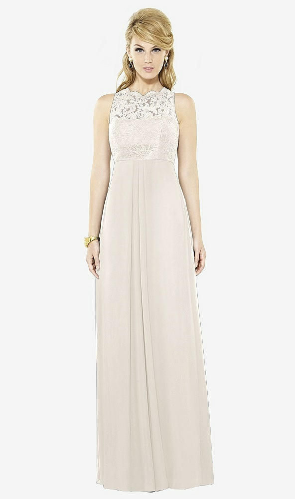 Front View - Ivory After Six Bridesmaid Dress 6722