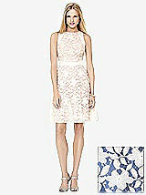 Front View Thumbnail - Classic Blue & Ivory Social Bridesmaids Style 8154