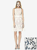 Front View Thumbnail - Sofia Blue & Ivory Social Bridesmaids Style 8154