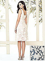 Rear View Thumbnail - Sofia Blue & Ivory Social Bridesmaids Style 8155