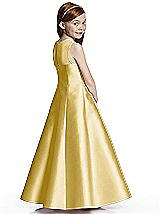 Rear View Thumbnail - Maize Flower Girl Dress FL4041