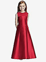 Front View Thumbnail - Flame Flower Girl Dress FL4041