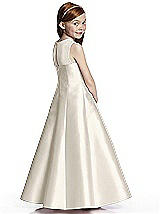Rear View Thumbnail - Ivory Flower Girl Dress FL4041