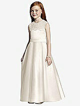 Front View Thumbnail - Ivory Flower Girl Style FL4043