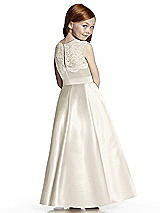 Rear View Thumbnail - Ivory Flower Girl Style FL4043