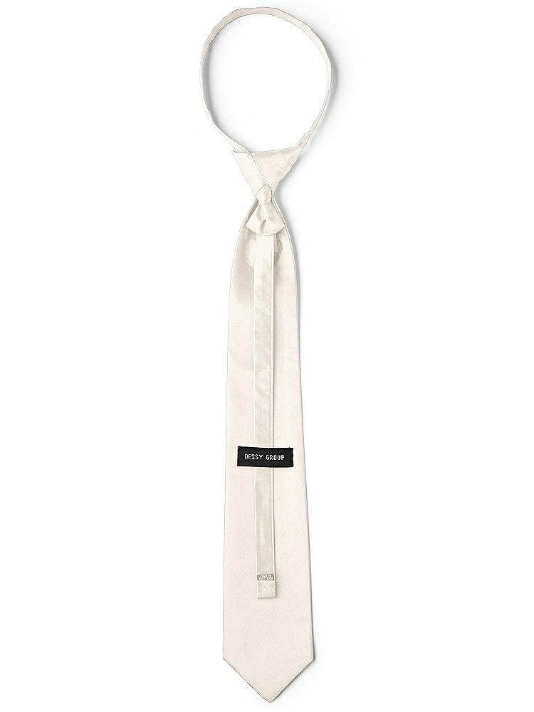 Back View - Ivory Classic Yarn-Dyed Pre-Knotted Neckties by After Six