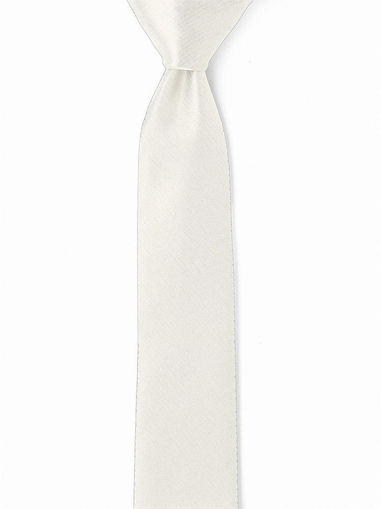 Front View - Ivory Yarn-Dyed Narrow Ties by After Six