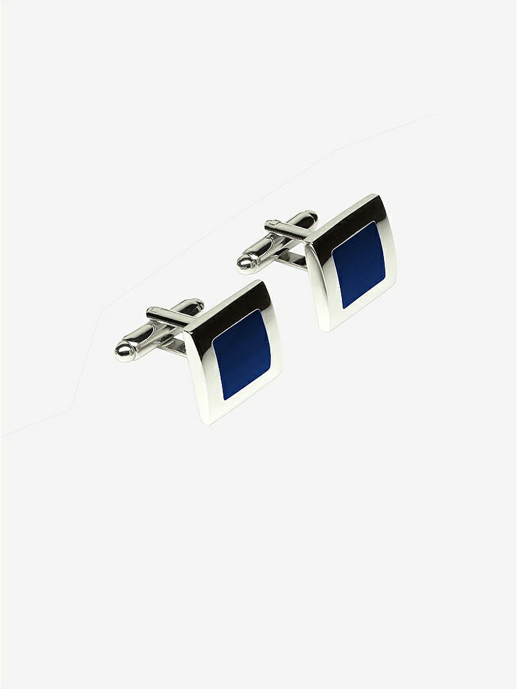 Front View - Sapphire Color Block Cufflinks by After Six