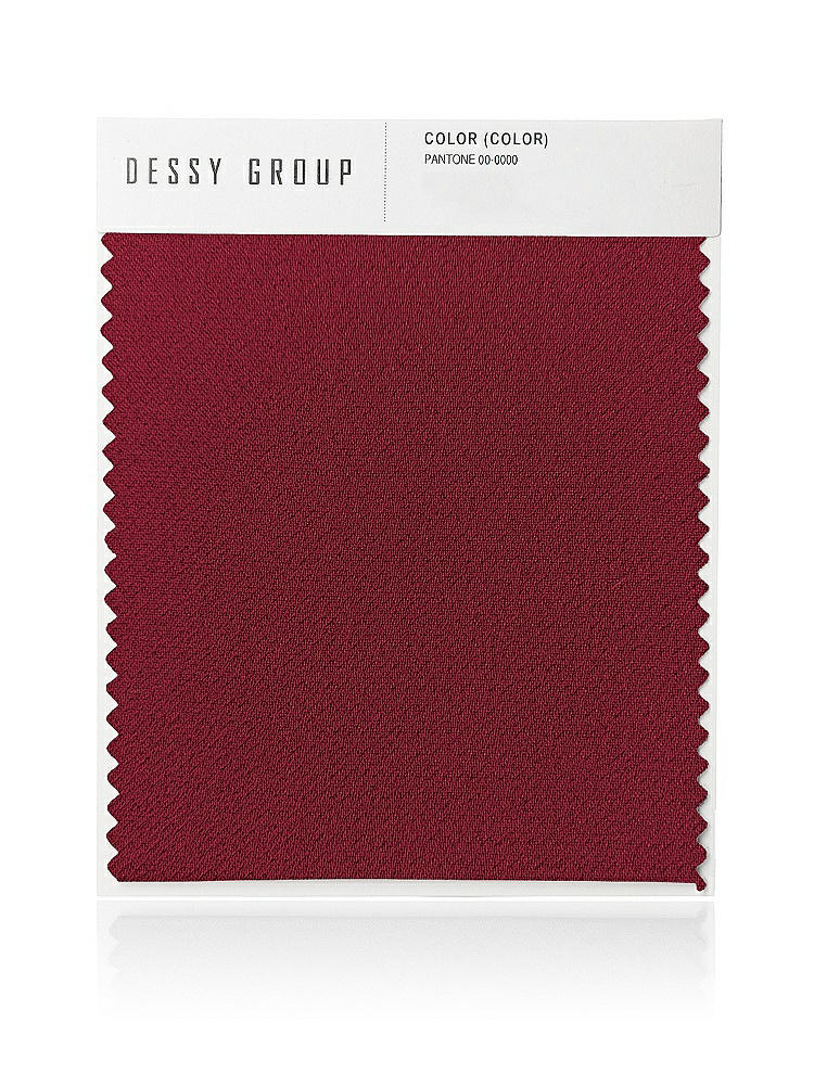 Front View - Burgundy Crepe Swatch