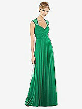 Front View Thumbnail - Pantone Emerald Alfred Sung Style D705