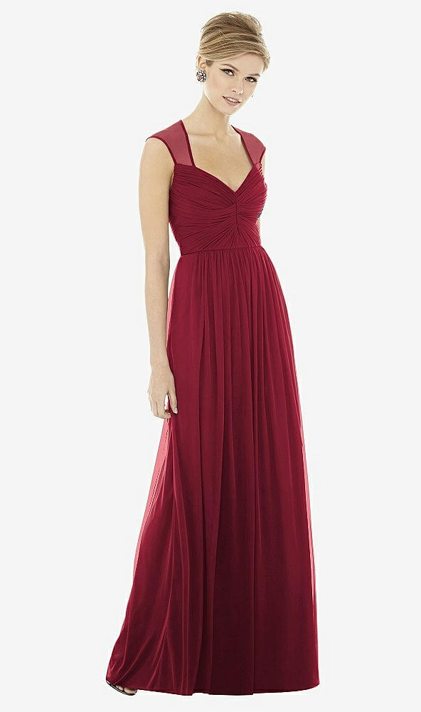 Front View - Burgundy Alfred Sung Style D705