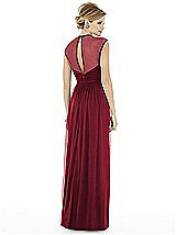 Rear View Thumbnail - Burgundy Alfred Sung Style D705
