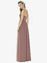 Alt View 2 Thumbnail - Sienna Strapless Draped Bodice Maxi Dress with Front Slits