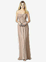 Front View Thumbnail - Topaz & Oyster After Six Bridesmaids Style 6725