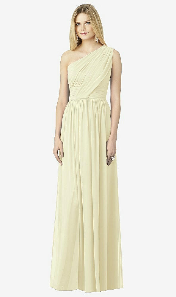 Front View - Butter Yellow After Six Bridesmaid Dress 6728