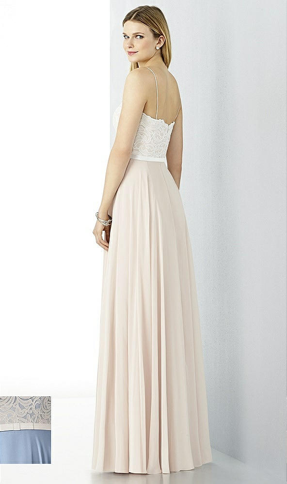 Back View - Cloudy & Oyster After Six Bridesmaid Dress 6732