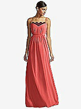 Front View Thumbnail - Perfect Coral & Burgundy JY Jenny Yoo Bridesmaid Style JY508