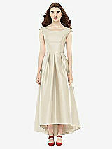Front View Thumbnail - Champagne Alfred Sung Bridesmaid Dress D722