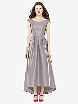 Front View Thumbnail - Cashmere Gray Alfred Sung Bridesmaid Dress D722
