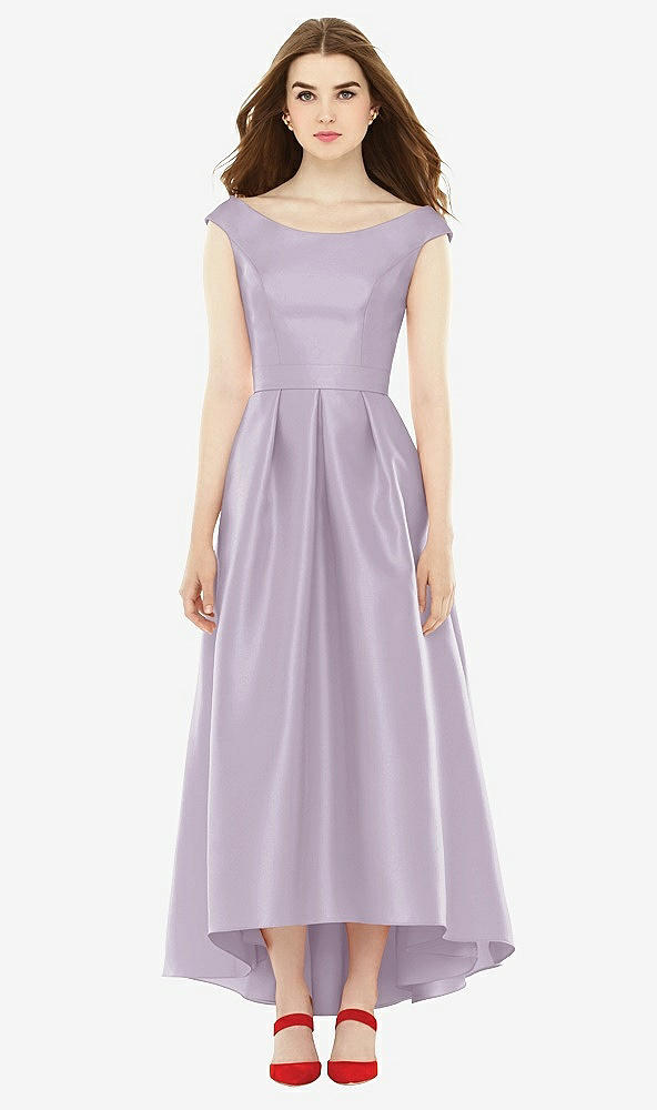 Front View - Lilac Haze Alfred Sung Bridesmaid Dress D722