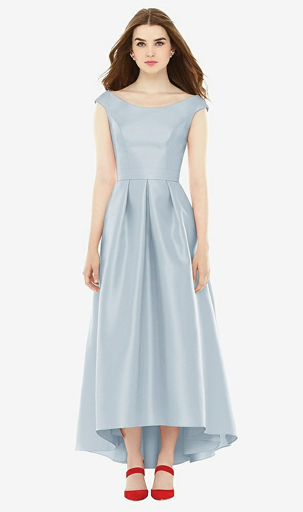 Front View - Mist Alfred Sung Bridesmaid Dress D722