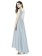 Rear View Thumbnail - Mist Alfred Sung Bridesmaid Dress D722