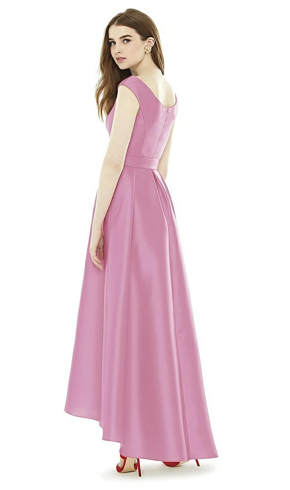Back View - Powder Pink Alfred Sung Bridesmaid Dress D722