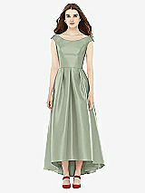 Front View Thumbnail - Sage Alfred Sung Bridesmaid Dress D722