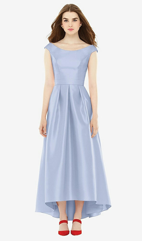 Front View - Sky Blue Alfred Sung Bridesmaid Dress D722