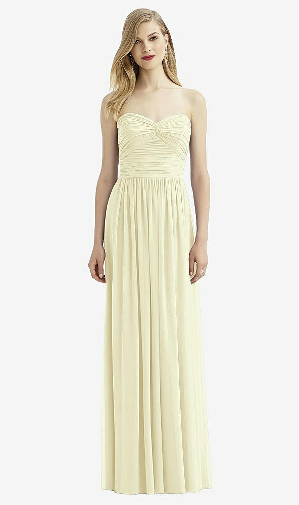 Front View - Butter Yellow After Six Bridesmaid Dress 6736