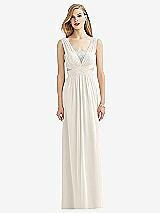 Front View Thumbnail - Ivory & Metallic Silver After Six Bridesmaid Dress 6741