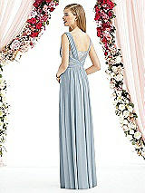 Rear View Thumbnail - Mist & Metallic Silver After Six Bridesmaid Dress 6741